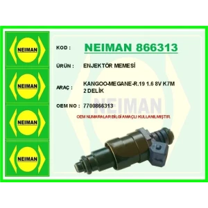 ENJEKTÖR MEMESİ KANGOO-MEGANE-R.19 1.6 8V K7M 2 DELİK