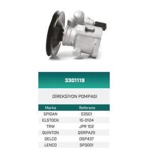 DİREKSİYON POMPASI HİDROLİK ASTRA F1.7D-VECTRA A2.0i-1.7D HATTAT/HEMA