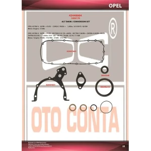 OPEL ASTRA G VECTRA B CORSA C 1.4-1.6 16V ALT TAKIM KEÇELİ Z14 EXE-Z16XE/ECOTEC