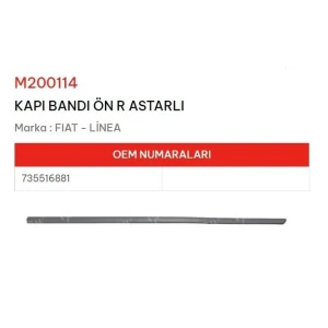 KAPI BANDI ÖN SAĞ ASTARLI LINEA