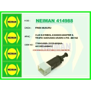 FREN MUSURU CLIO II-SYMBOL-KANGOO-MASTER II-TRAFIC II-MOVANO-VIVARO 4 FIS - BEYAZ