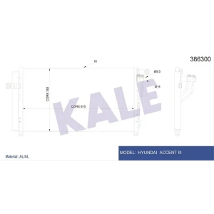 KLİMA RADYATÖRÜ ACCENT ERA 06 + 634×348X16