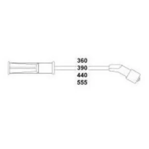 BUJİ KABLO TAKIMI MEGANE-R 19 1-CLIO II-KNG-E7J CLIO-II-LGN (K4M) SPARK PLUS