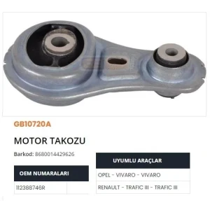 MOTOR TAKOZU TRAFIC III-VIVARO B