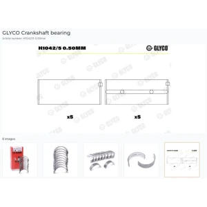 ANA YATAK 0.50 FARKLI RENAULT R12-MGN 1.4 CLIO 1.2 DACIA DAF VOLVO H1042/5 0.50MM