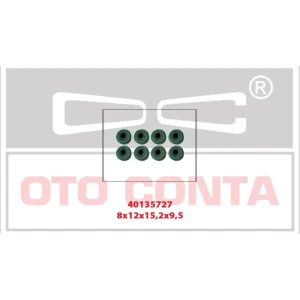 8×12×15.2×9.5MM SUBAP KEÇESİ TAKIM 8 ADET VİTON BHPA-HCPA-RWPA