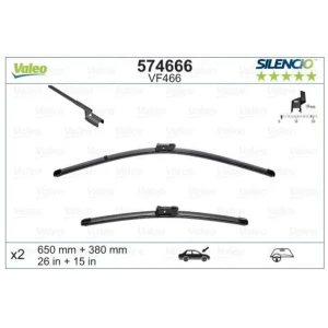 SİLENCİO X-TRM FLAT BLADE (MUZ TİPİ) SİLECEK VM466 (X2) (650+380 MM) FORD FIESTA 6 (08 - )