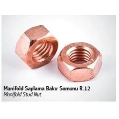 EKSOZ MANİFOLD SAPLAMA SOMUNU BAKIR R12
