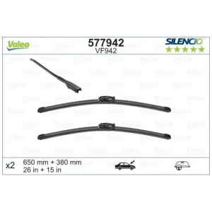 SİLENCİO X-TRM FLAT BLADE (MUZ TİPİ) SİLECEK VF942 (X2) (650+380MM) (ÖN) RENAULT CAPTUR (J5_, H5_)