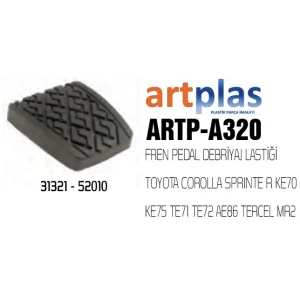 FREN PEDAL DEBRİYAJ LASTİĞİ TOYOTA COROLLA SPRINTE R KE70 KE75 TE71 TE72 AE86 TERCEL MR2