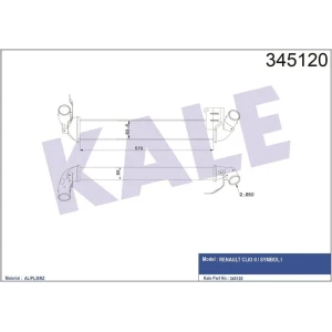 INTERCOOLER TURBO RADYATÖRÜ CLIO SYMBOL 01 + CLIO II 04 + 1.5 DCI