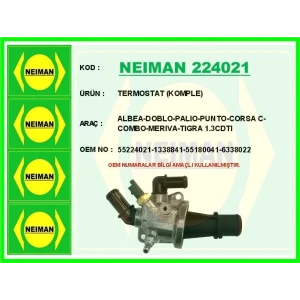 TERMOSTAT (KOMPLE) ALBEA-DOBLO-PALIO-PUNTO-CORSA C-COMBO-MERIVA-TIGRA 1.3CDTI