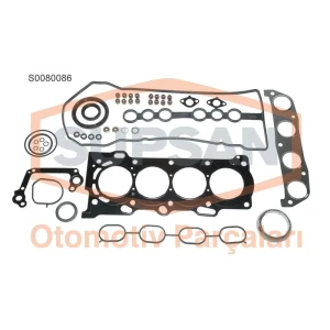 MOTOR TAKIM CONTA TOYOTA COROLLA 1.6 16V VVT-İ KEÇ ELİ, SİLİNDİR KAPAK CONTALI