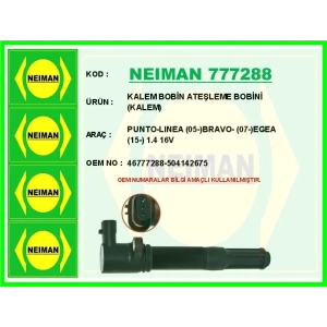 KALEM BOBİN ATEŞLEME BOBİNİ (KALEM) PUNTO-LINEA (05-)BRAVO- (07-)EGEA (15-) 1.4 16V