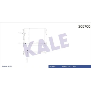 SU RADYATORU MEKANIK KLIMASIZ CLIO SYMBOL II KANGOO 1.9D 480×414.5X28 2 SIRA AL+PL SISTEM
