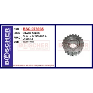KRANK DİŞLİSİ CLIO 1.4 8V MEGANE II-LAGUNA II