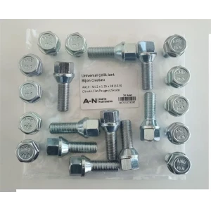 BİJON CİVATASI UNIVERSAL ÇELİK JANT AA17 M12X1.25.28 10.9 CITROEN FIAT PEUGEOT SKODA MAT