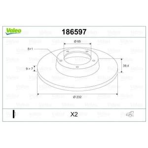 FREN DİSKİ ARKA TAKIM VW GOLF IV 1.8- 1.9TDI 97-