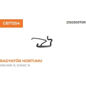 RADYATÖR HORTUMU RENAULT MEGANE III-SCENIC III 1,5