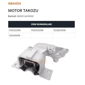 MOTOR TAKOZU LOGAN II-DUSTER-DOKKER-LODGY-CAPTUR