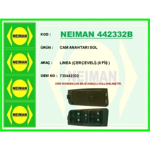 CAM ANAHTARI SOL LINEA (ÇERÇEVELİ) ( 8 FİŞ )