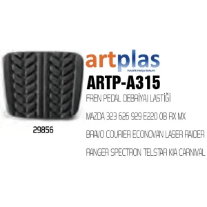 FREN PEDAL DEBRİYAJ LASTİĞİ MAZDA 323 626 929 E220 0B RX MX BRAVO COURIER ECONOVAN LASER RAIDER RANGER SPECTRON TELSTAR KIA CARNIVAL