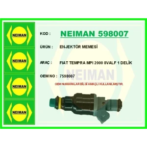 ENJEKTÖR MEMESİ FIAT TEMPRA MPI 2000 8VALF 1 DELİK