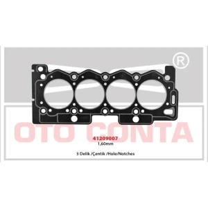 SİLİNDİR KAPAK CONTASI 106 206 C3 XSARA 1.4 3 DELIK 106 206 C3 XSARA 1.4 SİLİNDİR KAPAK CONTASI 3 DELIK 1.60 MM KFX-KFV TU3JP 0209.W6