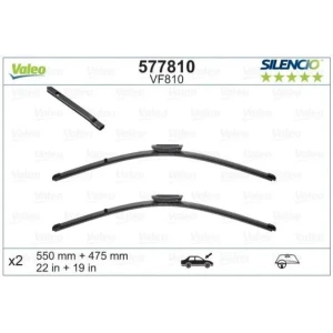 SİLENCİO X-TRM FLAT BLADE (MUZ TİPİ) SİLECEK VF810 (X2) (550+475 MM) (ÖN) RENAULT THALIA II (LU1/2_) | SYMBOL ; RENAULT THALIA I (LB_) | CLIO SYMBOL ; DACIA SANDERO II ; DACIA LOGAN MCV II ; DACIA LOGAN II ; RENAULT LOGAN/STEPWAY II (L8_) ; RENAULT LOGAN