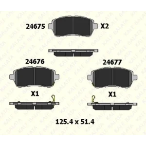 FREN BALATASI ÖN FORD FIESTA VI 24675 165 05 ANS KD13 2467516505ANSKD13