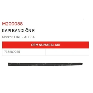 KAPI BANDI ÖN SAĞ ALBEA