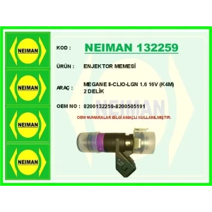 ENJEKTOR MEMESİ MEGANE II-CLIO-LGN 1.6 16V (K4M) 2 DELİK