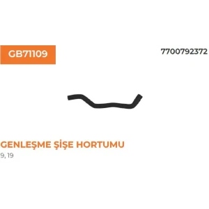 KLİMALIRADYATÖR YEDEK SU DEPO HORTUMU R19 R9 1.4 1.7 1.8