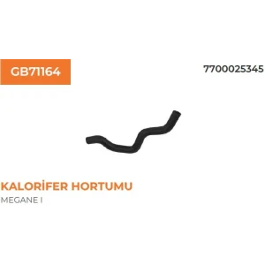 KALORİFER HORTUMU MEGANE 1.8 8V