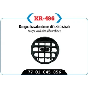 ORTA HAVALANDIRMA DIFRIZORU SİYAH KANGOO