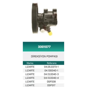 DİREKSİYON POMPASI HİDROLİK EXPERT BOX 1.TD HATTAT/HEMA