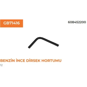 BENZİN İNCE DİRSEK HORTUMU (R.12)