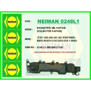 EKSANTRİK MİL KAPAĞI (KÜLBÜTÖR KAPAĞI) P307-308-206-207-407-PARTNER-BERLINGO-C4-SCUDO DV6 1.6HDI-