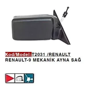 DIŞ DİKİZ AYNASI IÇTEN KUMANDALI SAĞ R9