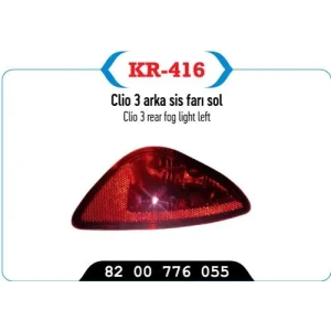 TAMPÖN SİS FARI ARKA SOL CLIO III HB