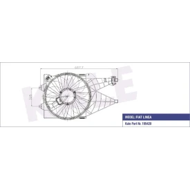 FAN MOTORU TURBO LINEA 1.3 1.4 AC