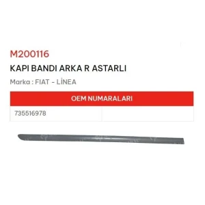 KAPI BANDI ARKA SAĞ ASTARLI LINEA