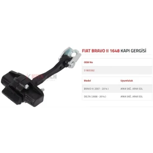 KAPI GERGİSİ BRAVO II LANCIA DELTA ARKA 2007-2014