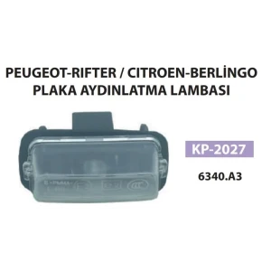 PLAKA AYDINLATMA LAMBASI PEUGEOT 406 PARTNER I 206 306 206CC 206 SW 407 407SW 207CC 206+ 207 EXPERT III PARTNER III K9 CITROEN C3 I C5 II HB BERLINGO XSARA N2 JUMPY III MPV