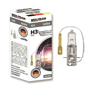 AMPÜL STANDART IŞIK 12V H3 55 PK22s GARANTİSİ YOKTUR