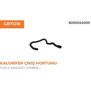KALORİFER HORTUMU ÇIKIŞ CLIO II SYMBOL 1.4 16V K4J 1.6 16V K4M