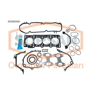 MOTOR TAKIM CONTA FİAT DOBLO, PALİO, PUNTO 1.4 8V FİRE ENG.(350 A1.000) KEÇELİ, SUPAP LASTİKLİ - SİLİNDİR KAPAK CONTALI