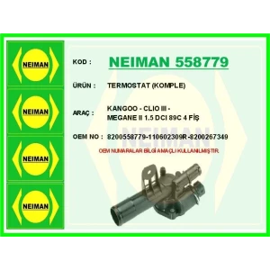 TERMOSTAT (KOMPLE) KANGOO - CLIO III - MEGANE II 1.5 DCI 89C