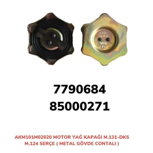 MOTOR YAĞ KAPAĞI M131-DKS METAL F131-DKS