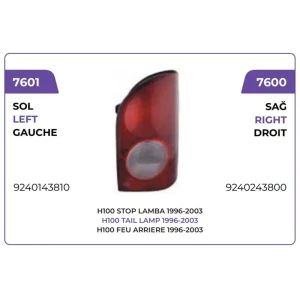STOP LAMBASI SOL HYUNDAI H 100